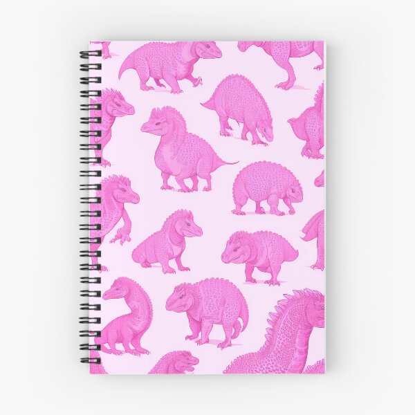Item preview, patrón de dinosaurio rosa designed and sold by Windness Zao.