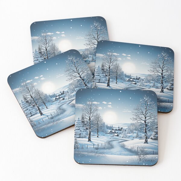 Item preview, paisaje natural nevado para las vacaciones de Navidad designed and sold by Isard.