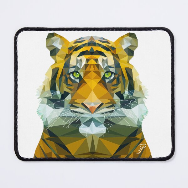 Item preview, Graphic Tiger in Triangles designed and sold by Mike Payne.