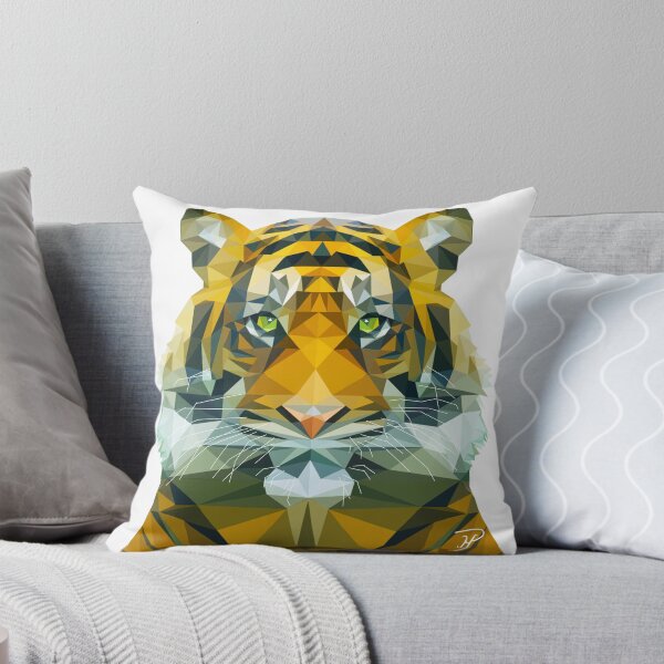 Item preview, Graphic Tiger in Triangles designed and sold by Mike Payne.