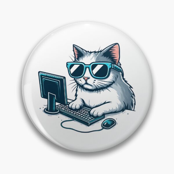Artikelvorschau, Lustige Hacker-Katze entworfen und verkauft von ArisaHong.