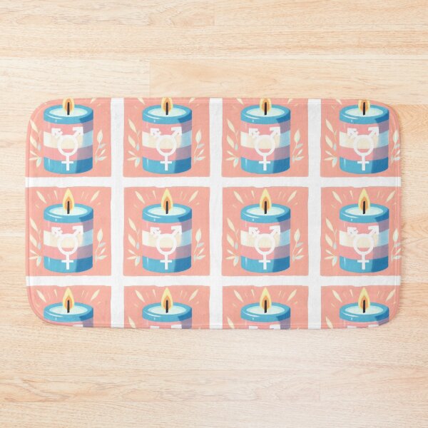 Artikelvorschau, Trans flag candle entworfen und verkauft von tipitoes.