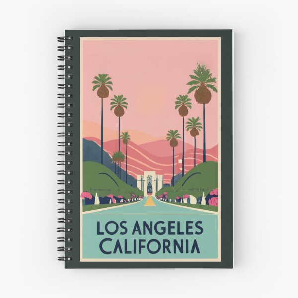 Item preview, A Vintage Travel Art of Los Angeles - California - US designed and sold by GoodOldVintage.