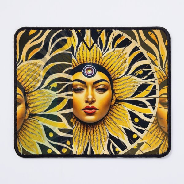 Item preview, Sunflower Woman, Solar Plexus Chakra, Yellow Chakra, Mystic designed and sold by HelenGie.