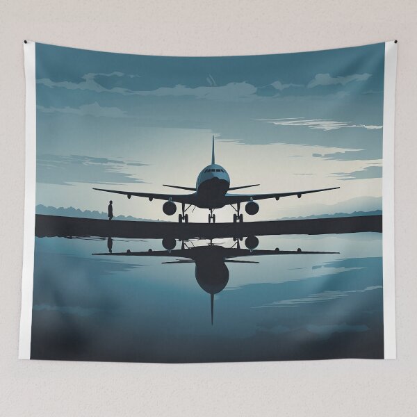 Item preview, Blue and black plane designed and sold by Art91design.