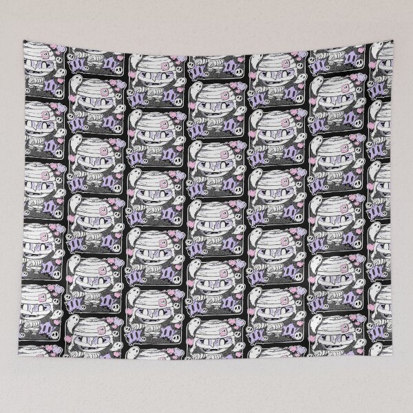 Item preview, Mim the zombie mummy in kawaii style designed and sold by studiomogwai.