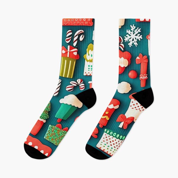 Item preview, A very merry assortment of traditional Christmas holiday elements pattern  designed and sold by 29Bumblebee.
