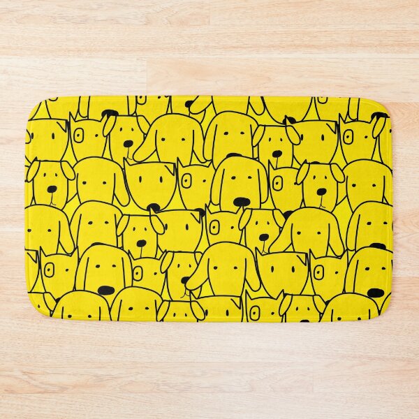 Item preview, cute yellow dogs patterns designed and sold by CreativityClub.