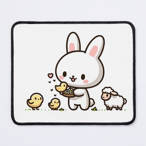 Item preview, Barnyard Bliss: Farmer Bunny's Kawaii Feeding Time designed and sold by PuffPuffPrint.