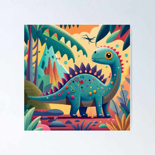Item preview, Dino World designed and sold by StackedPixels.
