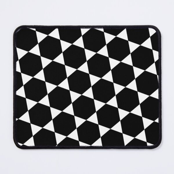 Item preview, Black and White Hexagon Triangle Honeycomb Stars Pattern  designed and sold by PenguinForests.