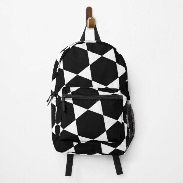 Item preview, Black and White Hexagon Triangle Honeycomb Stars Pattern  designed and sold by PenguinForests.