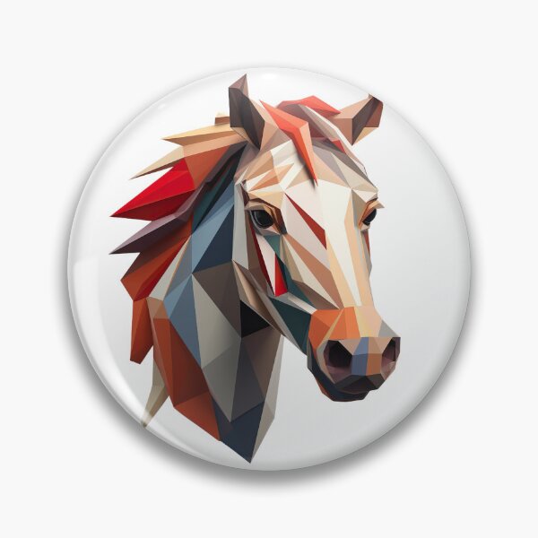 Item preview, caballo polígonos designed and sold by InkCreato.