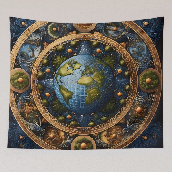 Item preview, Earth Mandala #4 designed and sold by GammarayPrints.