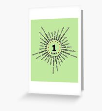 1 Year Of Marriage, 1st Wedding Anniversary Couple Tee, Gadget Cases And Other Presents Greeting Card