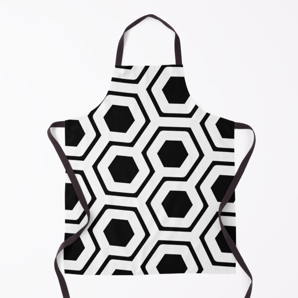 Item preview, Bold Black and White Honeycomb Hexagon Maze Pattern, Modern Scandi Art designed and sold by PenguinForests.