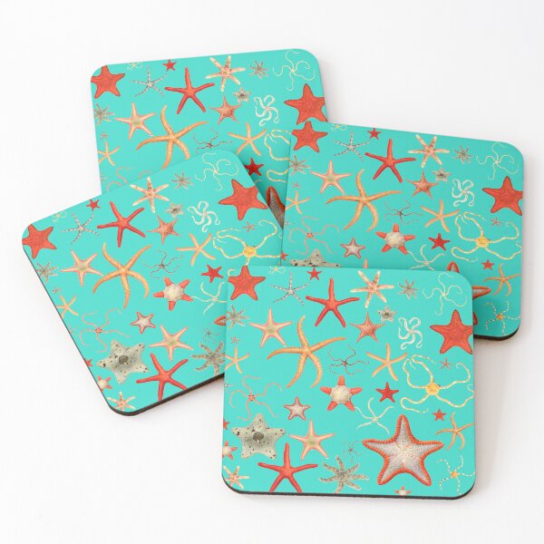 Item preview, The Epoch Collection Australian Starfish Sky from Echinoderms from Australia 1938 AQUA designed and sold by Coastal Garden Design Studio.