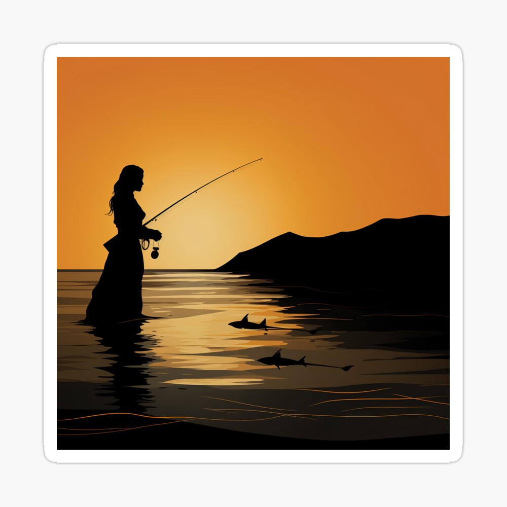 Premium Photo  Teen boy fishing with fishing rod on beach at sunset