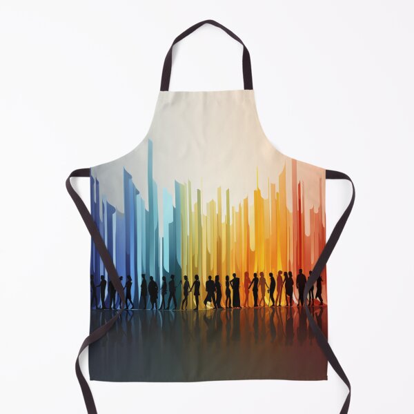 Item preview, Colorful collum with people silhouette designed and sold by windylize.