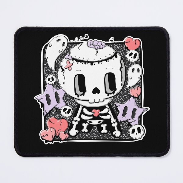 Item preview, Bones the zombie skeleton in kawaii style designed and sold by studiomogwai.