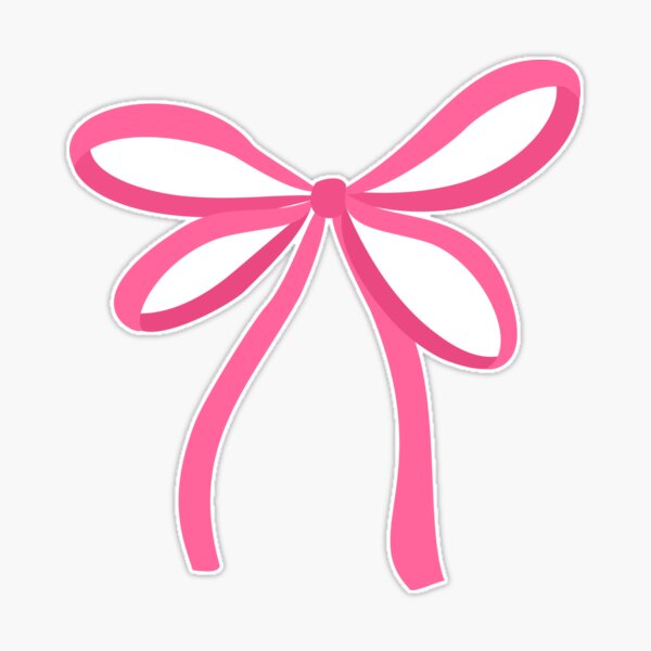 Pink Bow Sticker – the pretty pink studio