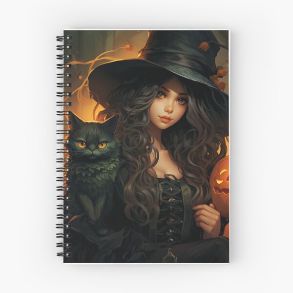 Item preview, Mystical witch with a cat designed and sold by PixSellerShop.