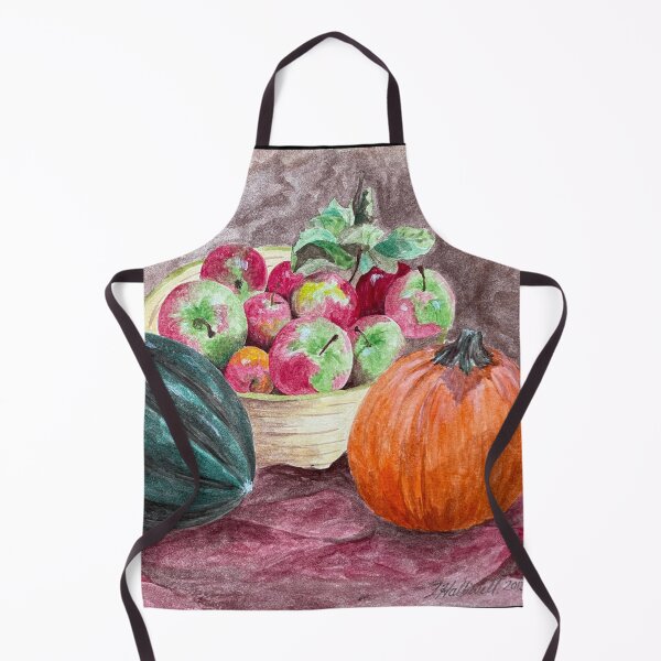 Item preview, Autumn Harvest Watercolor Still Life #1 designed and sold by LindenTreeGifts.