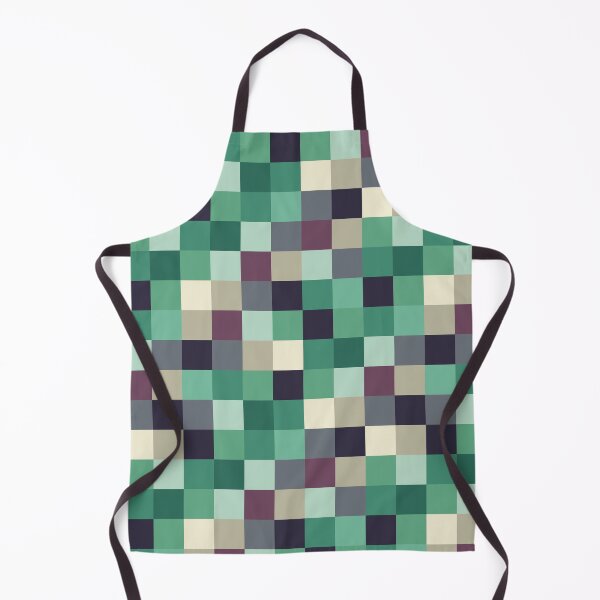 Item preview, Retro Checker Pattern Blue Green Gray designed and sold by Stephanie McRae.