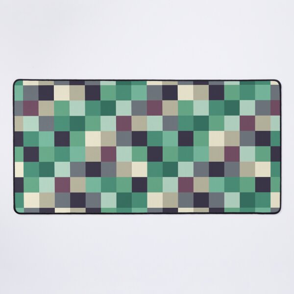 Item preview, Retro Checker Pattern Blue Green Gray designed and sold by Stephanie McRae.