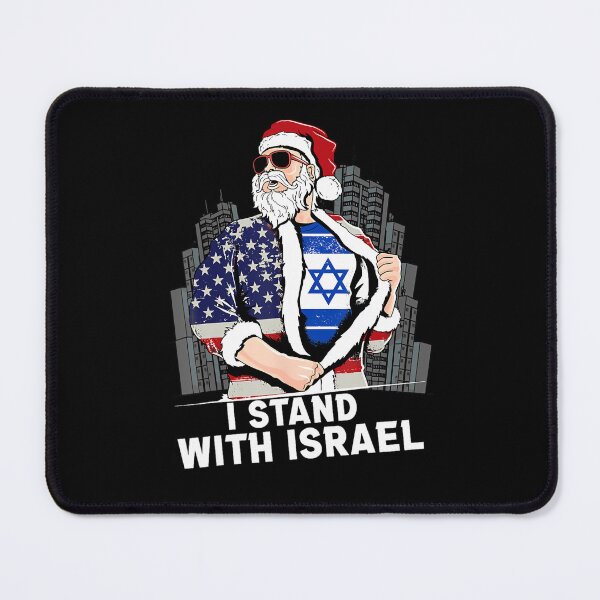 Item preview, I Stand With Israel And Usa Flag Santa designed and sold by OdysseyOracle.
