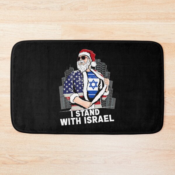 Item preview, I Stand With Israel And Usa Flag Santa designed and sold by OdysseyOracle.
