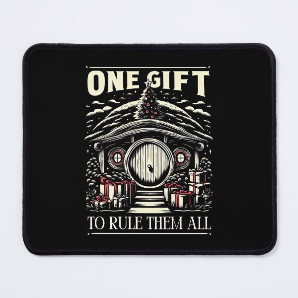 Item preview, One Gift to Rule Them All - Black - Funny Christmas Fantasy designed and sold by Fenay Designs.