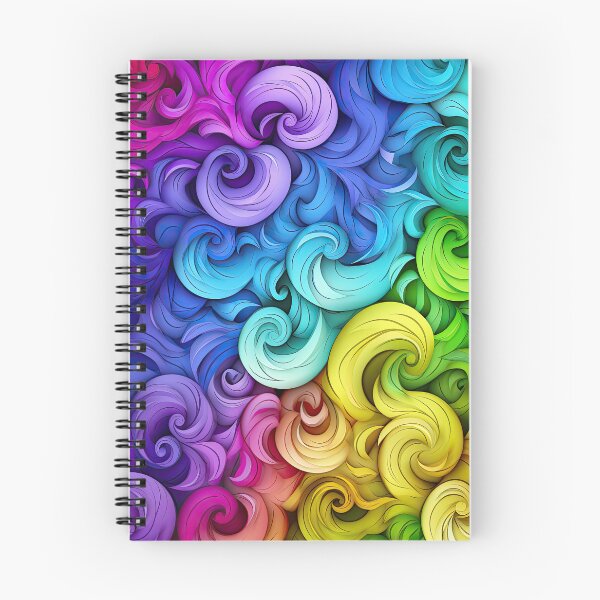 Item preview, spirals or commas in the colors of the rainbow designed and sold by Isard.