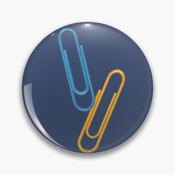 Item preview, Two wire paper clips, one blue. Another one is orange. designed and sold by Chattakan.