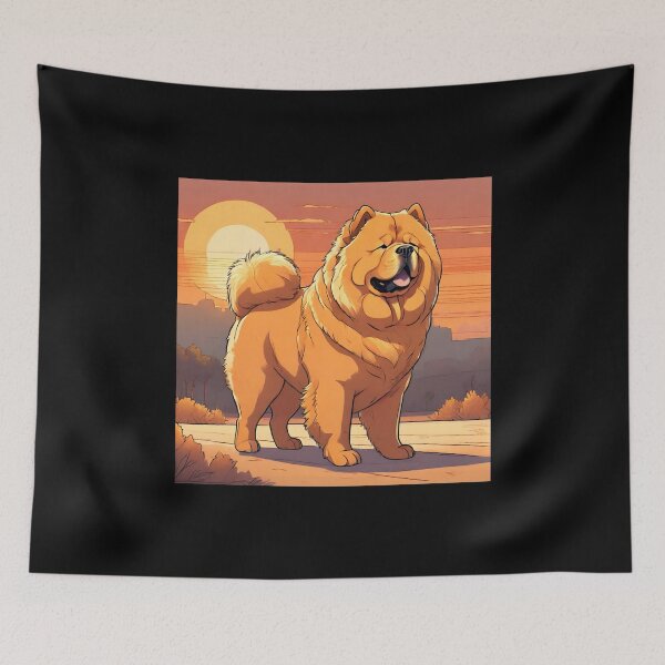Item preview, Golden Chow Chow Sunset designed and sold by GleamingGiant.