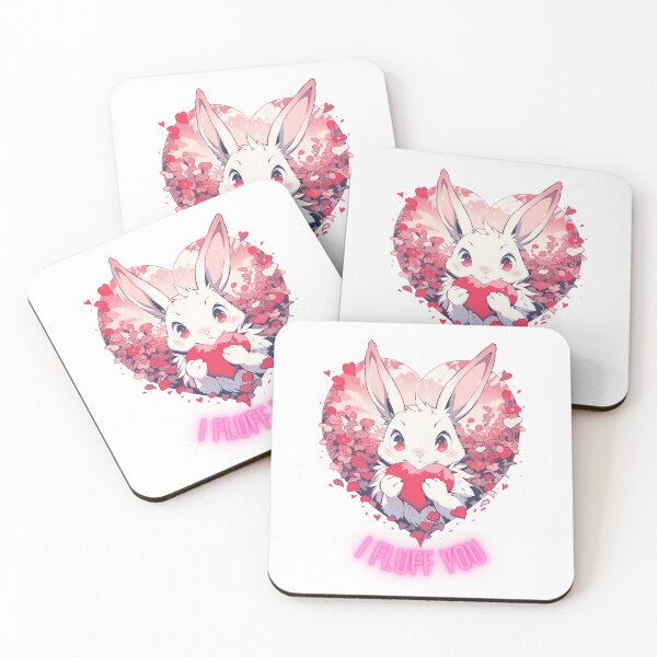 Item preview, I Fluff You Cute Bunny Easter Valentine designed and sold by Nightarcade.