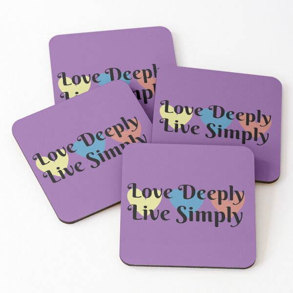Item preview, Love Deeply, Live Simply  designed and sold by Inklinggraphics.