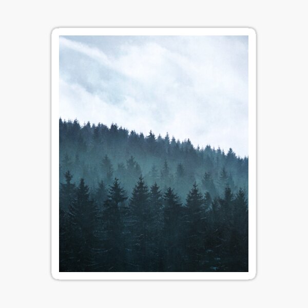 Item preview, Euphoria // Winter Vibes Vintage Fairytale Snow Forest With Cascadia Trees Covered In Magic Blue Fog Season designed and sold by Tordis Kayma.