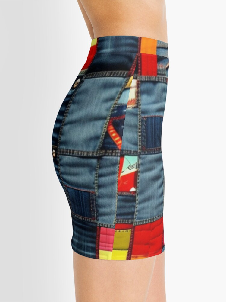 Denim pencil skirt outlet quilt