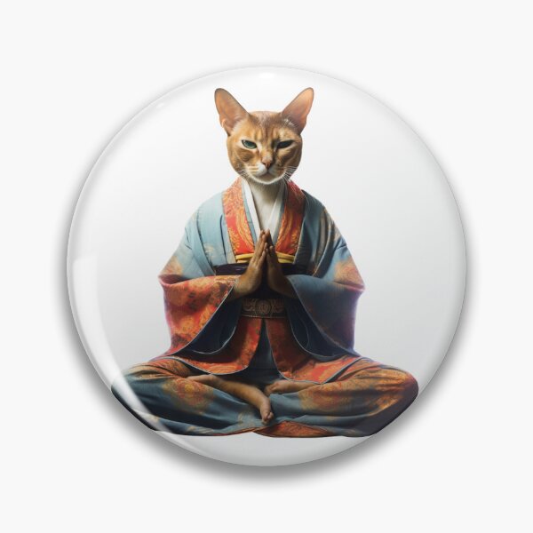 Item preview, Cat Buddha Statue, Digital Art, buddha Modern art 3D designed and sold by MartynGrey.