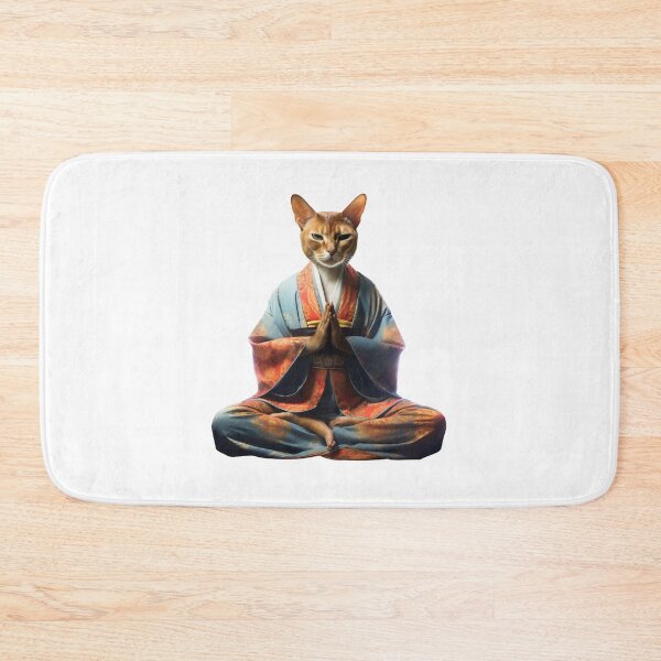 Item preview, Cat Buddha Statue, Digital Art, buddha Modern art 3D designed and sold by MartynGrey.