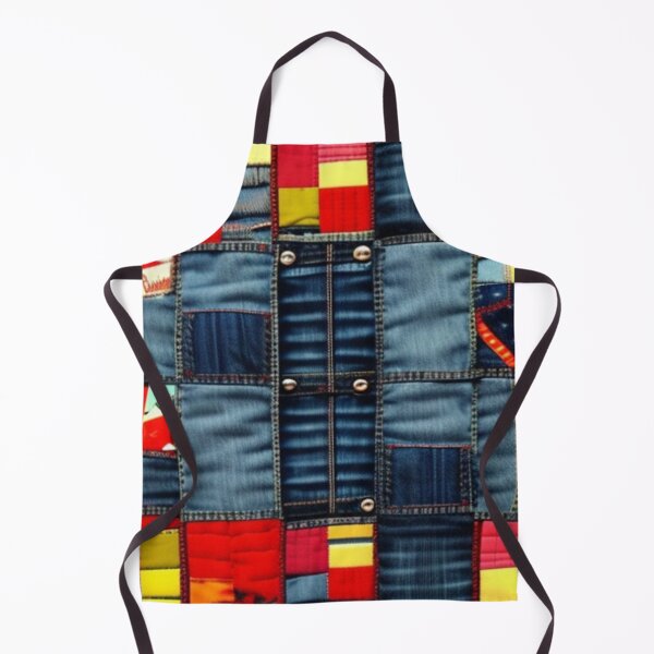 Item preview, Denim jean Patchwork quilt designed and sold by Roxburylane.