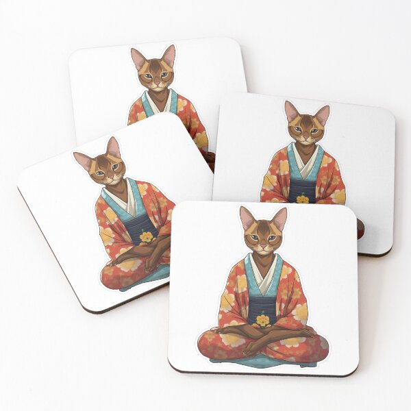 Item preview, Cat Buddha Statue, Buddhist symbol, home decoration designed and sold by MartynGrey.