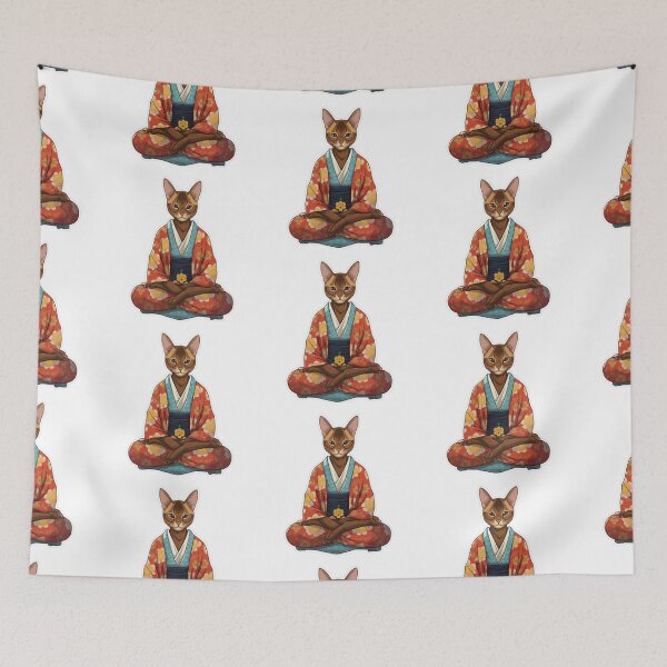 Item preview, Cat Buddha Statue, Buddhist symbol, home decoration designed and sold by MartynGrey.