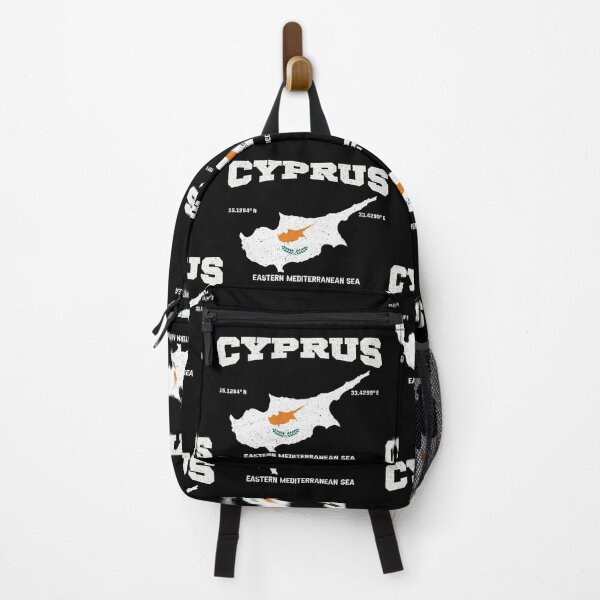 Item preview, Cyprus flag map, Cyprus coordinates, Cyprus Localisation designed and sold by Flag Outfit.