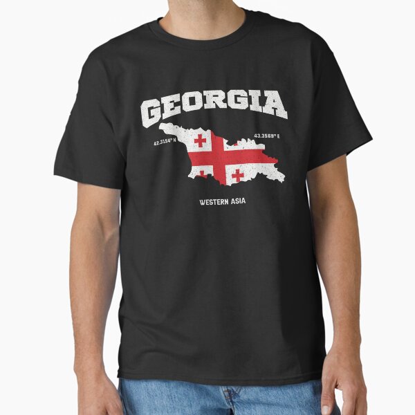 Item preview, Georgian flag map, Georgia coordinates, Georgia Localisation designed and sold by Flags &  Maps.