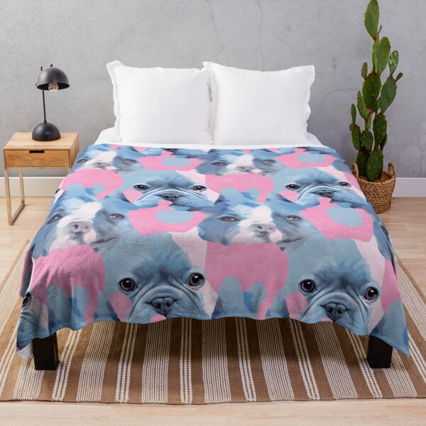 Item preview, Blue and Pink Frenchie Composite Overlay Pattern #8 designed and sold by ARTficiallyAnon.