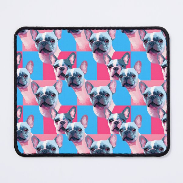 Item preview, Blue and Pink Frenchie Composite Overlay Pattern #9 designed and sold by ARTficiallyAnon.