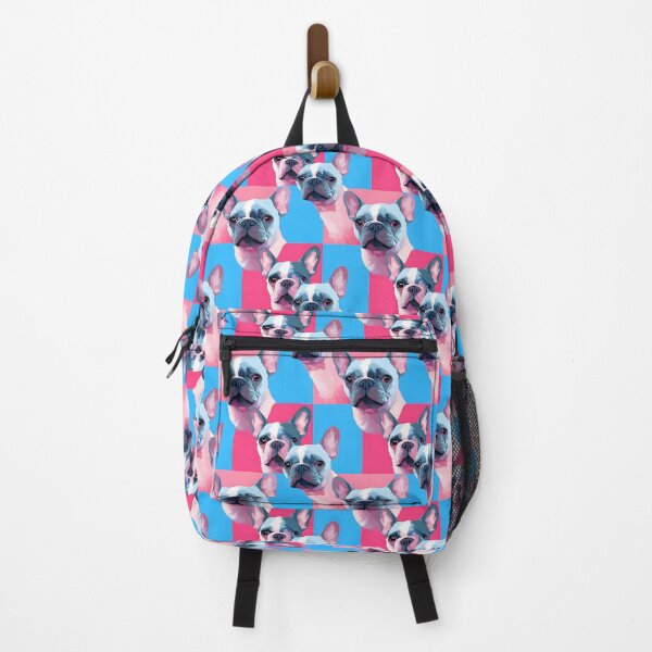Item preview, Blue and Pink Frenchie Composite Overlay Pattern #9 designed and sold by ARTficiallyAnon.