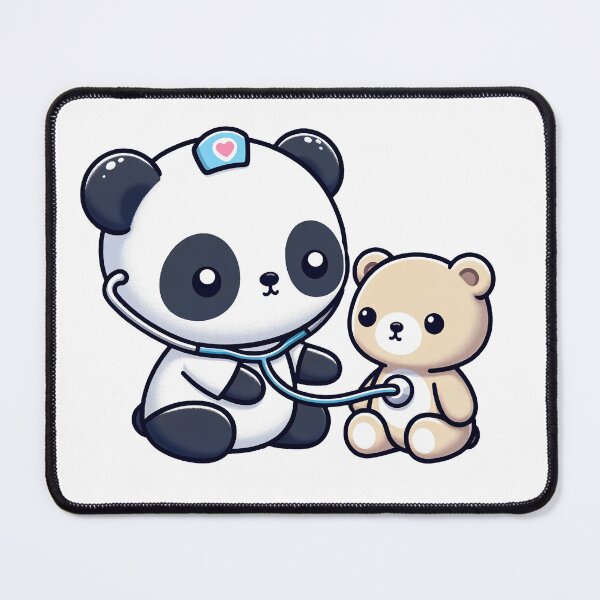 Item preview, Panda Heart Check: Teddy's Healthcare designed and sold by PuffPuffPrint.